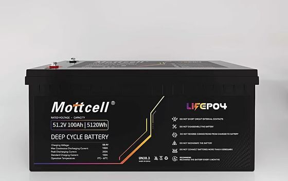 LiFePO4 Batterie au lithium industrielle 48V 100Ah Pour chariot élévateur électrique et énergie solaire