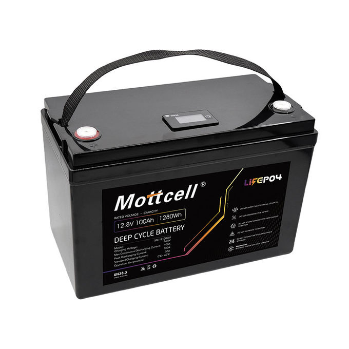 Batterie au lithium rechargeable à cycle profond Longue durée de vie 12V 100h Batterie Lifepo4 0